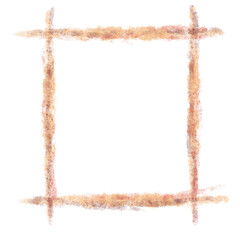 earth tone rectangle frame paint watercolor 