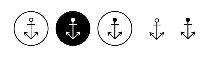 Anchor icon vector illustration. Anchor sign and symbol. Anchor marine icon.