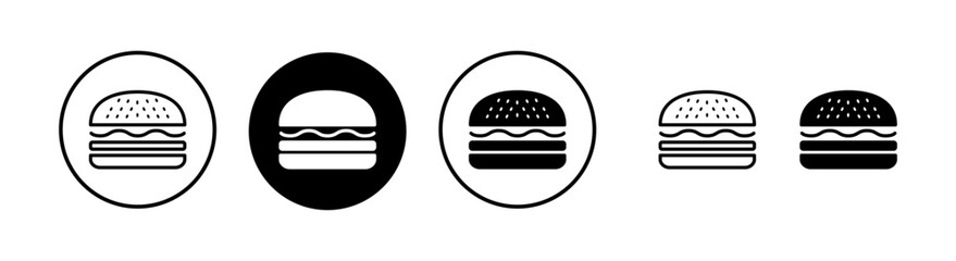 Burger icon vector illustration. burger sign and symbol. hamburger