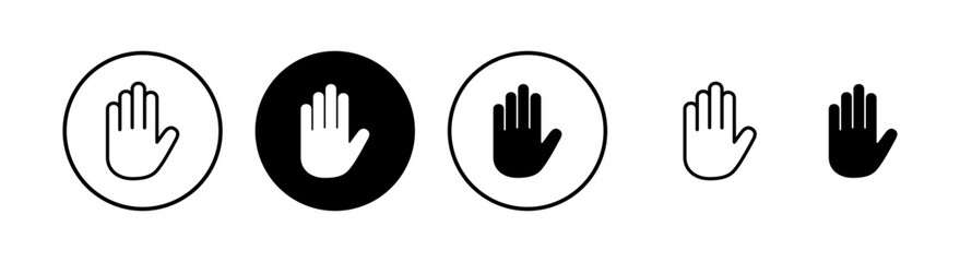 Hand icon vector illustration. hand sign and symbol. hand gesture