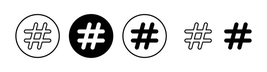 Hashtag icon vector illustration. hashtag sign and symbol