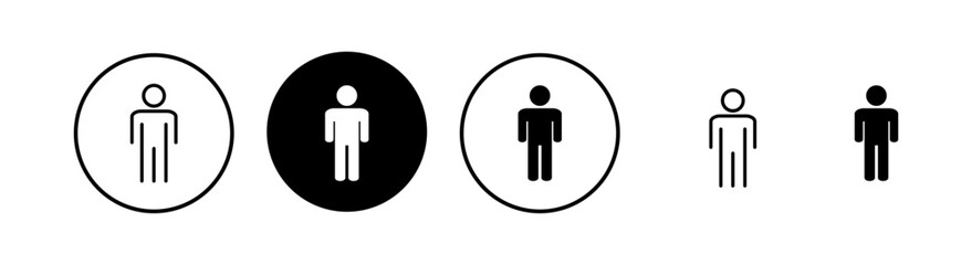 Man icon vector illustration. male sign and symbol. human symbol