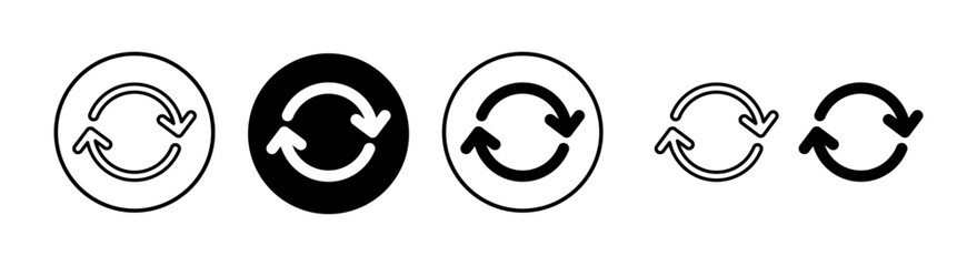 Refresh icon vector illustration. Reload sign and symbol. Update icon.