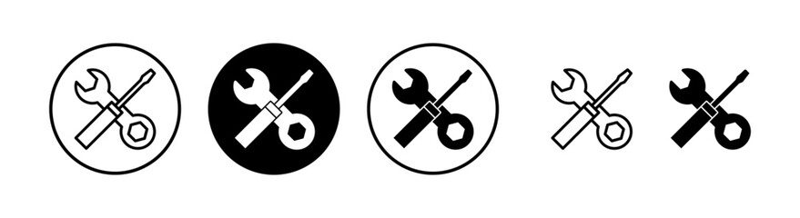 Repair tools icon vector illustration. tool sign and symbol. setting icon. Wrench and screwdriver. Service