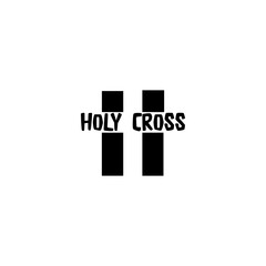 Holy cross icon isolated on white background.  