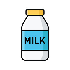 milk icon vector design template in white background