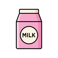 milk icon vector design template in white background