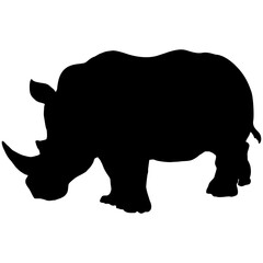 silhouette rhino
