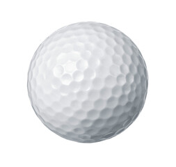 Fototapeta Close up of a golf ball cut out of the background obraz