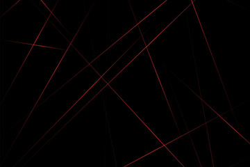 Abstract black with red lines, triangles background modern design. Vector illustration EPS 10.