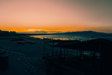 Obraz premium sunset on the beach