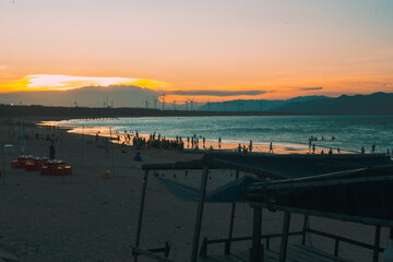 Obraz premium sunset on the beach