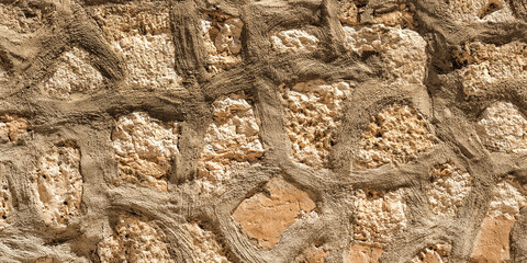 Natural Stone Wall Textured Background