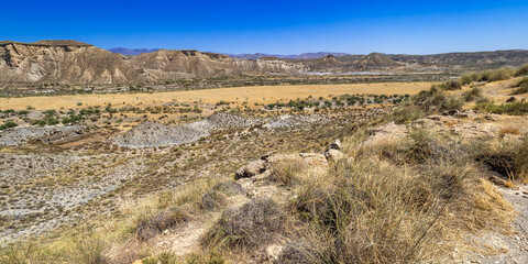 Tabernas Desert Nature Reserve, Special Protection Area, Hot Desert Climate Region, Tabernas, Almería, Andalucía, Spain, Europe