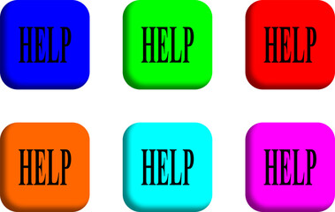 colored help icon, png, popular, transparent