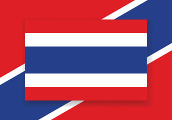 Vector Thailand Flag. Country flag design. Flat vector flag. Türkiye Flag Vector.