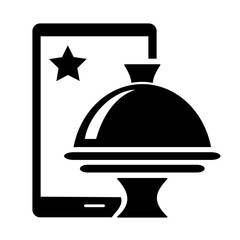 Fototapeta premium Vector illustration, logo, icon online order, delivery. Isolated on a white background.