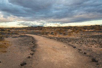 Trail To Amboy Crator, California