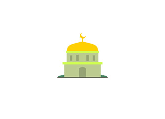 mosque illustration, mosque icon with elegant concept, perfect for ramadan design