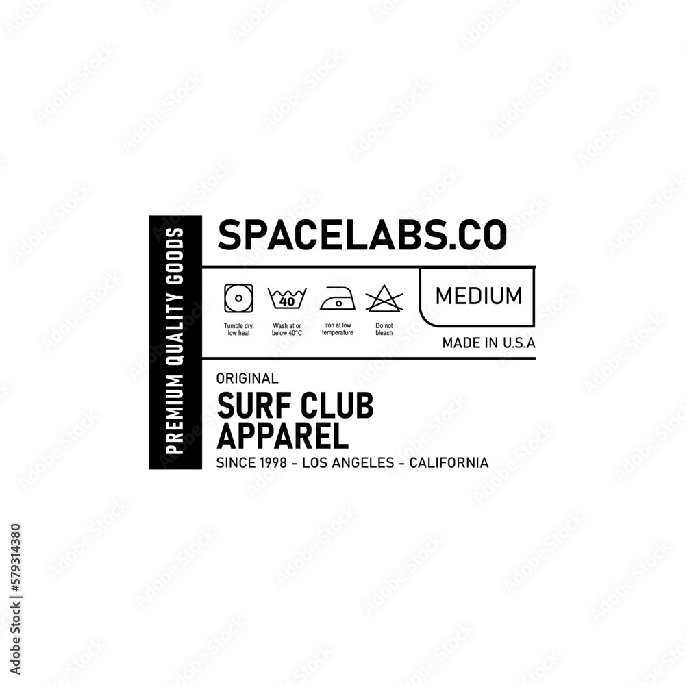 Wall mural Clothing brand Label tag vector templates