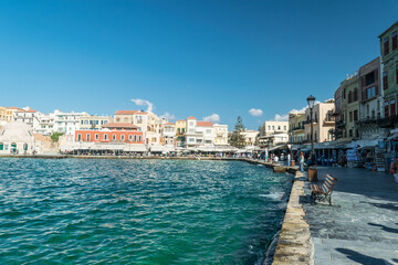 Old town of Hania in Crete, Greece