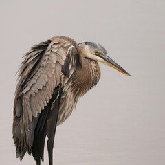 Great Blue Heron in all it''s splendor at Donnelley Wildlife Management Area Green Pond South Carolina SC