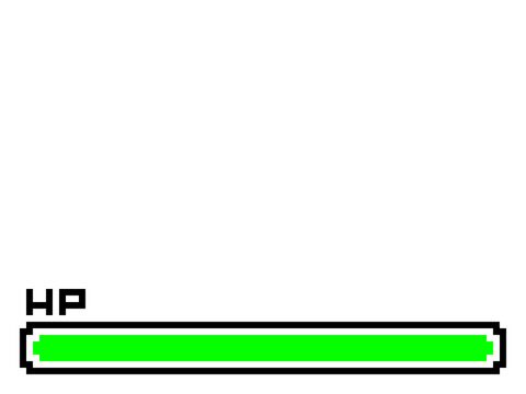 HPのゲームコマンド風フレーム