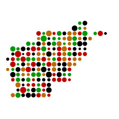 Afghanistan Silhouette Pixelated pattern map illustration