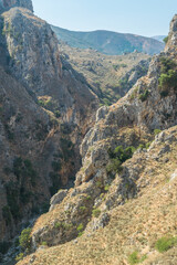 Naklejka na ściany i meble Landscape of the Topolia Gorges, Crete, Greece