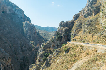 Landscape of the Topolia Gorges, Crete, Greece