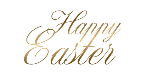 Gold tekst, Happy Easter