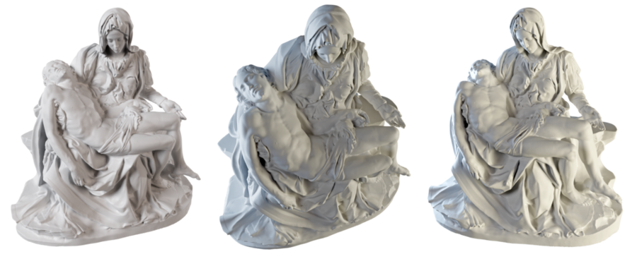  3d Rendering - La Pietà is a Roman Catholic dolorous image of Jesus and Mary a key work of Italian Renaissance sculpture by Michelangelo