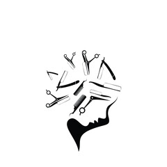 Woman salon beauty logo