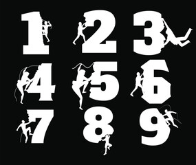 Climbing 1st 2nd 3rd 4th 5th 6th 7th 8th 9th Birthday T shirt Design Bundle