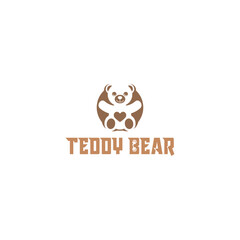 Teddy Bear logo icon isolated on white background