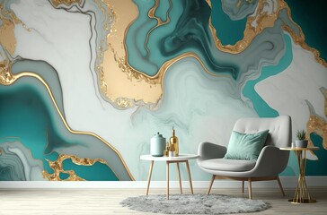 Abstract marble wallpaper  made with Generative AI