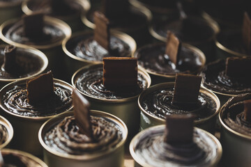 Trench candles for military needs