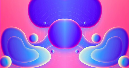 background with circles design abstract color