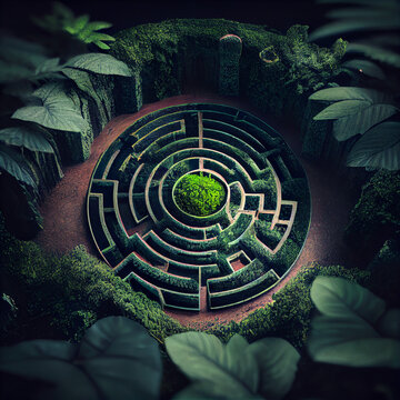 Irrgarten oder Labyrinth ?! Der Weg ist meist das Ziel im Leben zum Erfolg!