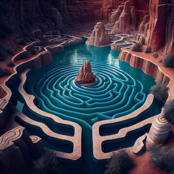 Irrgarten oder Labyrinth ?! Der Weg ist meist das Ziel im Leben zum Erfolg!