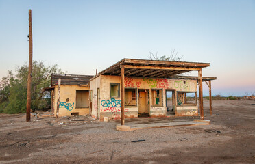 Abandoned Store in the Middle of the Mojave Desert