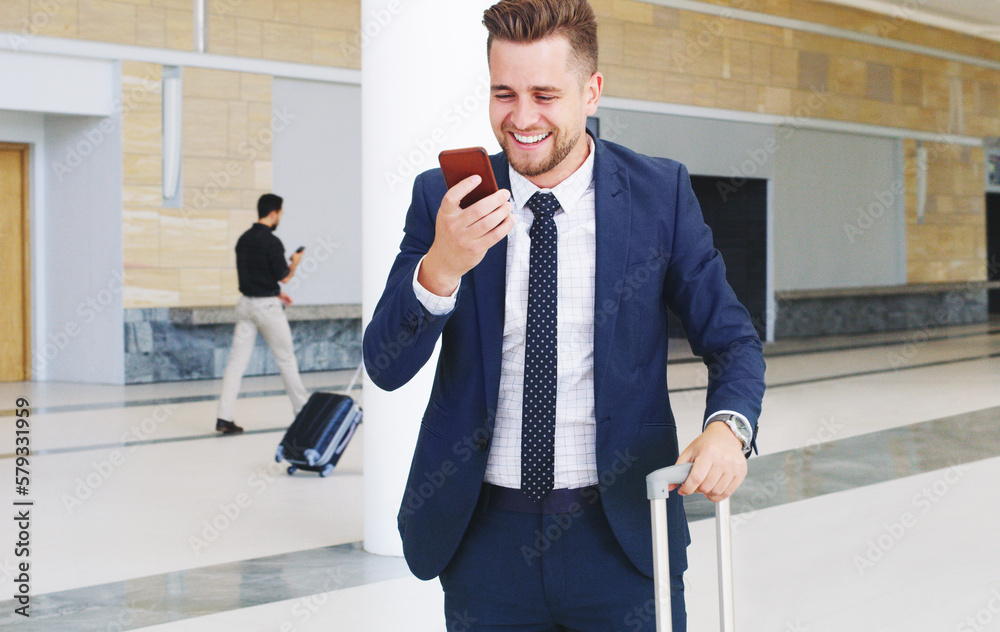 Poster i have to save this video for later. cropped shot of a handsome young businessman using his cellphon