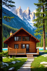 Cabin in the mountains