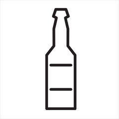 beer bottle icon vector illustration symbol