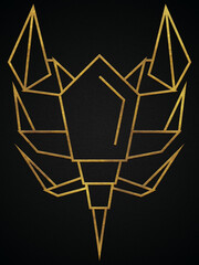 Polygonal geometric Scorpions with golden effect
