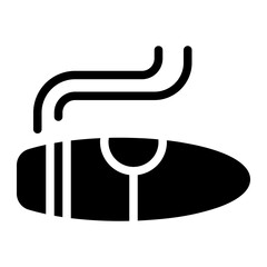 cigar glyph icon