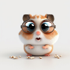 Obraz premium cute squirrel character, AI generate