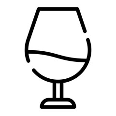 wine line icon