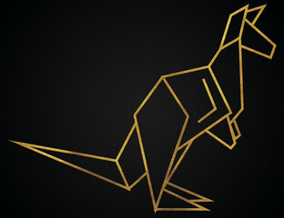 Polygonal geometric Kangaroo with golden effect