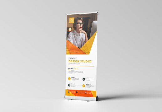Orange Color Business Rollup Banner